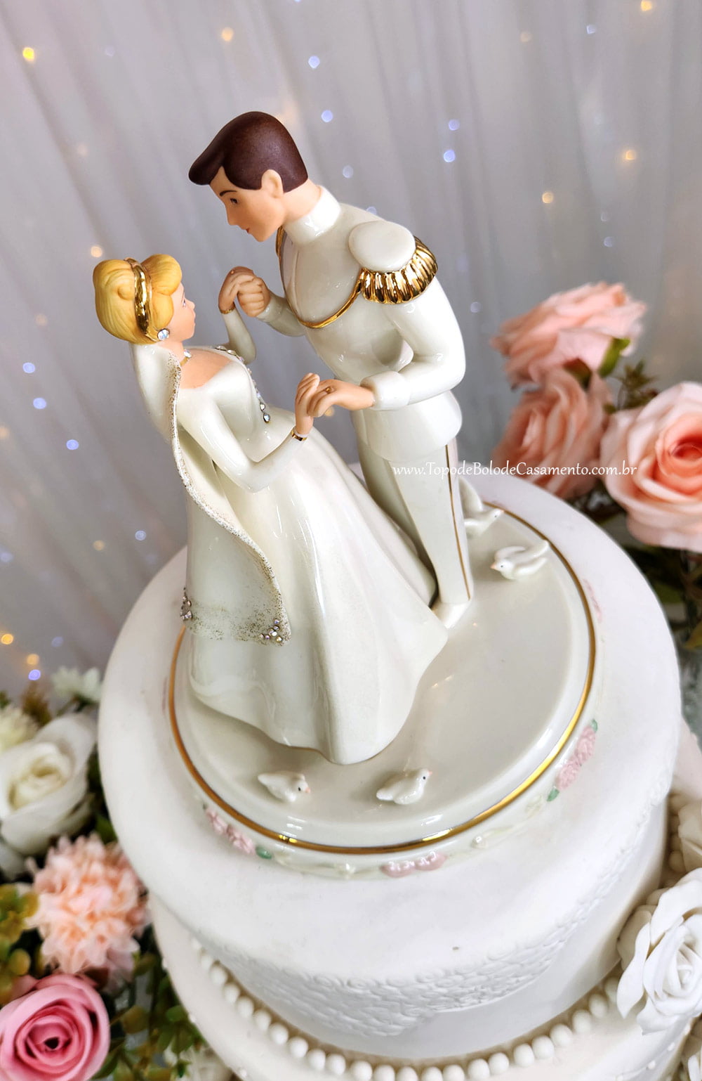 Topos de Bolo Disney - Cinderela Decoração Casamento
