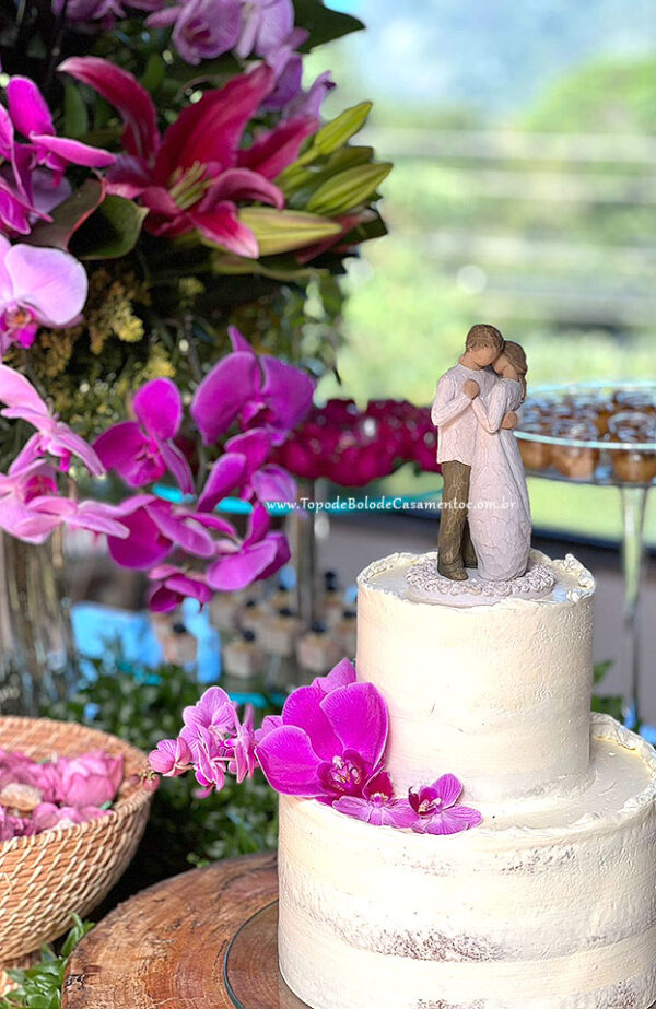 Decoração Casamento Rústico Topo de Bolo